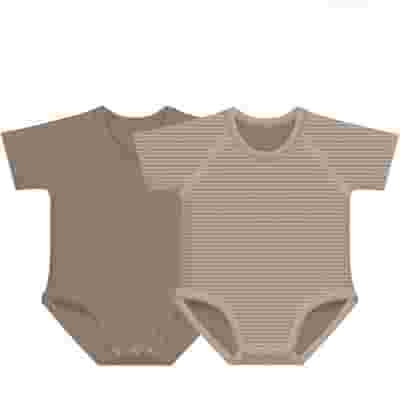J BIMBI BODY 0-36M BIO COTTON 4SEASON 2-PACK MARRONE