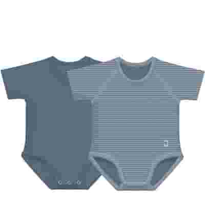 J BIMBI BODY 0-36M BIO COTTON 4SEASON 2-PACK BLU