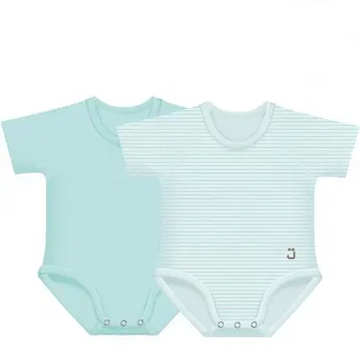 J BIMBI BODY 0-36M BIO COTTON 4SEASON 2-PACK VERDE ACQUA J BIMBI BODY 0-36M BIO COTTON 4SEASON 2-PACK VERDE ACQUA