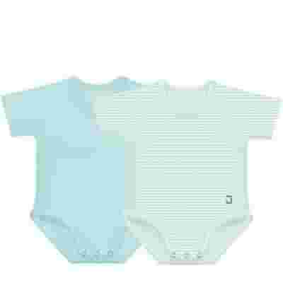 J BIMBI BODY 0-36M BIO COTTON 4SEASON 2-PACK VERDE ACQUA