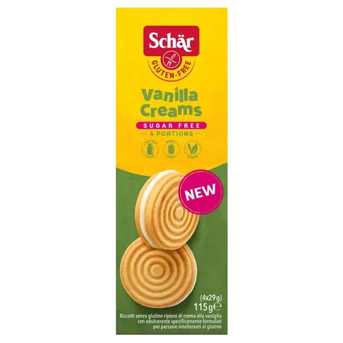 Schar Sugar Free Vanilla Creams 115 G