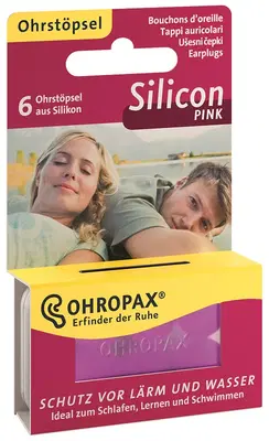 OHROPAX SILICON PINK TAPPI PREAURICOLARI 6 PEZZI OHROPAX SILICON PINK TAPPI PREAURICOLARI 6 PEZZI