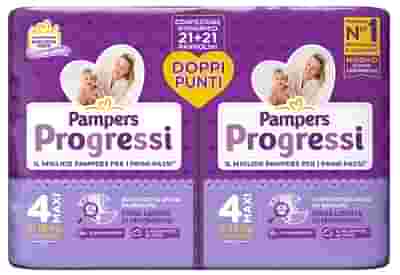 PAMPERS PROGRESSI PANNOLINO MAXI PACCO DOPPIO 42 PEZZI