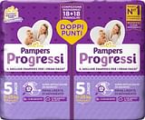 PAMPERS PROGRESSI PANNOLINO JUNIOR PACCO DOPPIO 36 PEZZI