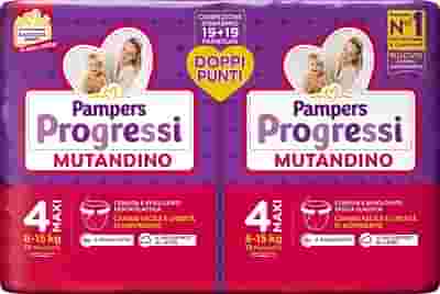 PAMPERS PROGRESSI MUTANDINO MAXI PACCO DOPPIO 38 PEZZI