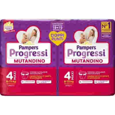 PAMPERS PROGRESSI MUTANDINO MAXI PACCO DOPPIO 38 PEZZI