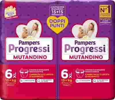 PAMPERS PROGRESSI MUTANDINO EXTRA LARGE PACCO DOPPIO 30 PEZZI
