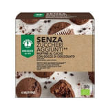 PROBIOS MUFFIN DARK GOCCE DI CIOCCOLATO SENZA ZUCCHERI AGGIUNTI 4 PEZZI DA 40 G