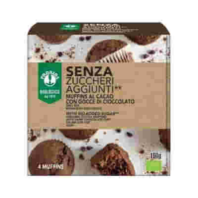 PROBIOS MUFFIN DARK GOCCE DI CIOCCOLATO SENZA ZUCCHERI AGGIUNTI 4 PEZZI DA 40 G