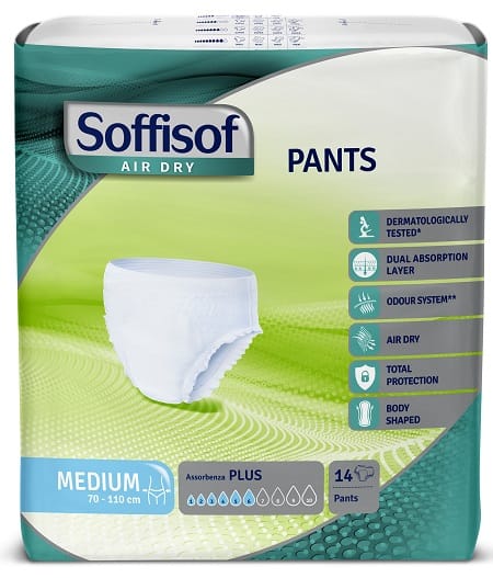 Pannolone Soffisof Air Dry Pants Plus Medium 14 Pezzi