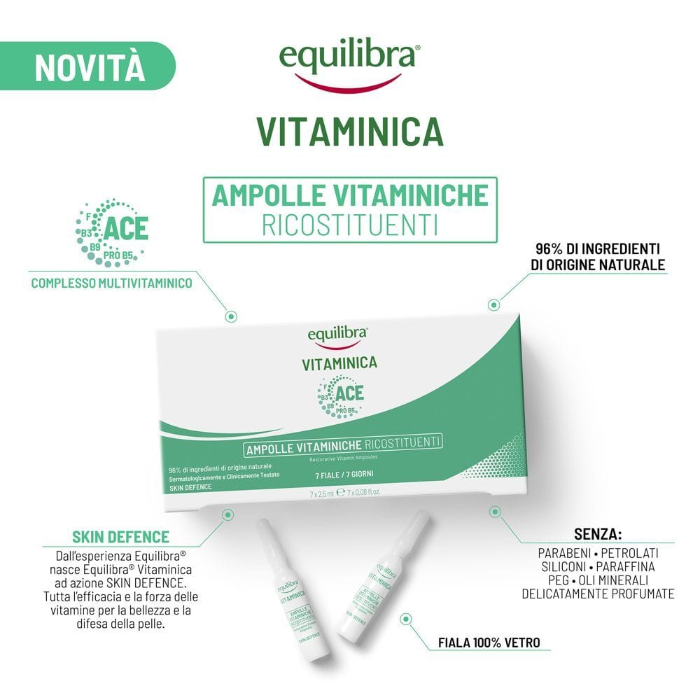 EQUILIBRA VISO VITAMINICA AMPOLLE VITAMINICHE 7 FIALE