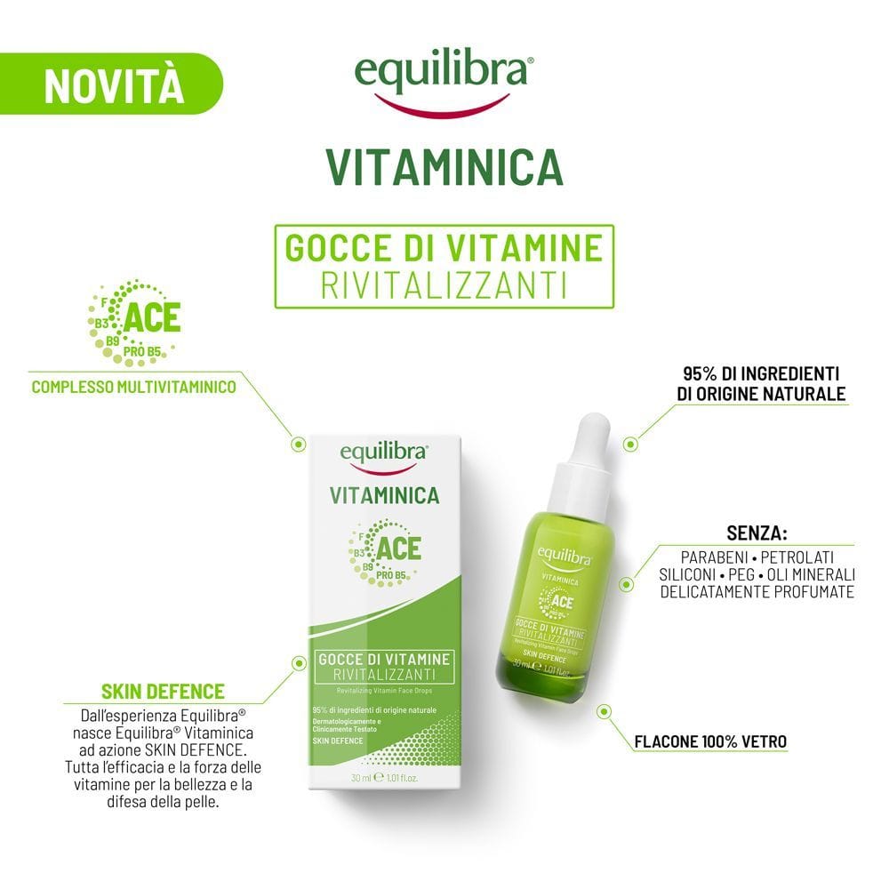 EQUILIBRA VISO VITAMINICA GOCCE DI VITAMINE RIVITALIZZANTI 30 ML