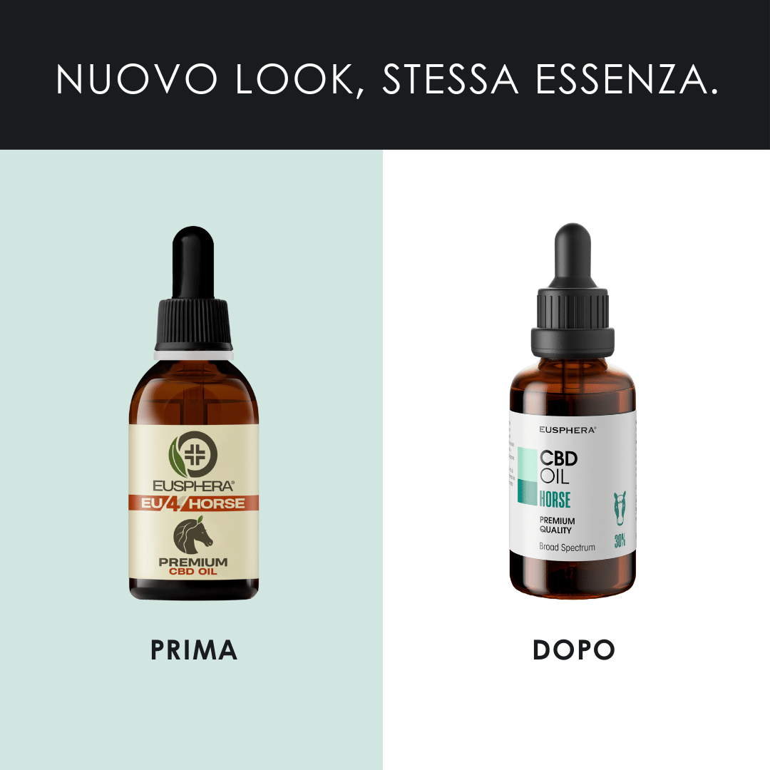 Eusphera CBD OIL HORSE - Olio rilassante per cavalli