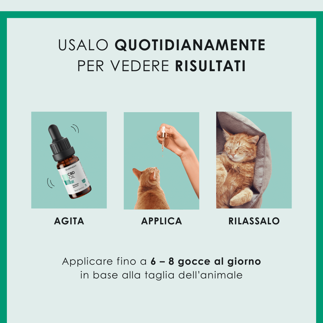 Eusphera CBD OIL CAT - Olio Naturale per Gatti