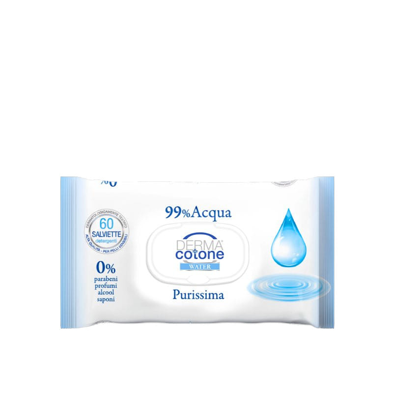 DERMACOTONE WATER SALVIETTINE 99% ACQUA 60 PEZZI