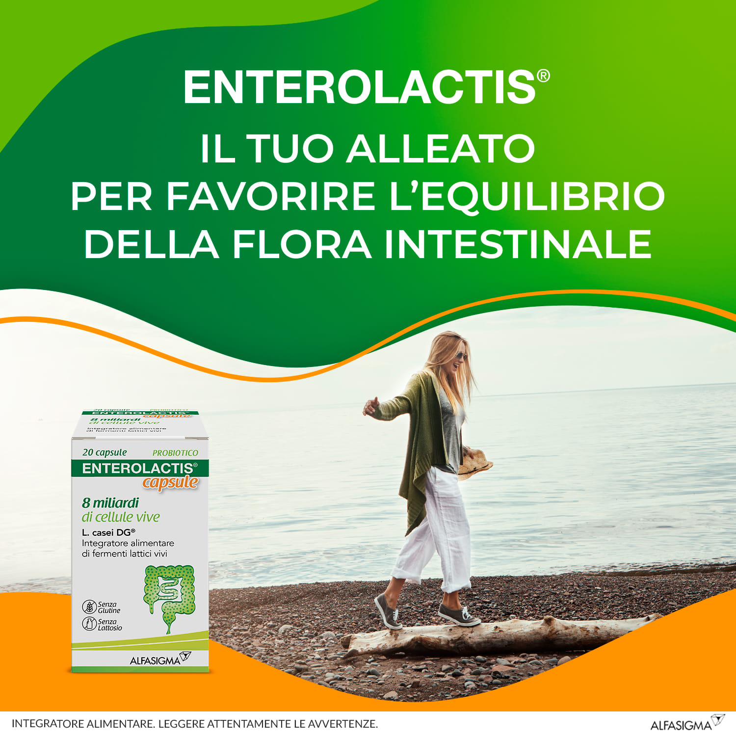 ENTEROLACTIS 20 CAPSULE 8 MILIARDI DI CELLULE VIVE