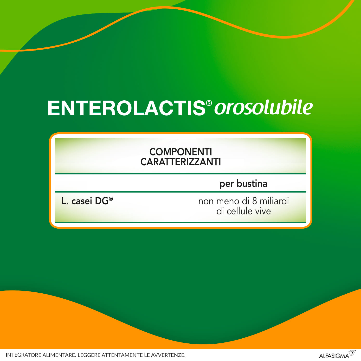 ENTEROLACTIS OROSOLUBILE 12 BUSTINE 8 MILIARDI DI CELLULE VIVE