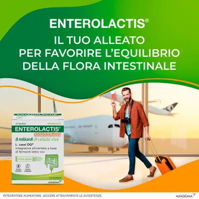 ENTEROLACTIS OROSOLUBILE 12 BUSTINE 8 MILIARDI DI CELLULE VIVE ENTEROLACTIS OROSOLUBILE 12 BUSTINE 8 MILIARDI DI CELLULE VIVE