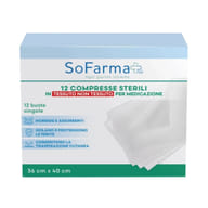 GARZA COMPRESSA IN TNT 36X40 CM 12 PEZZI SOFARMAPIU'