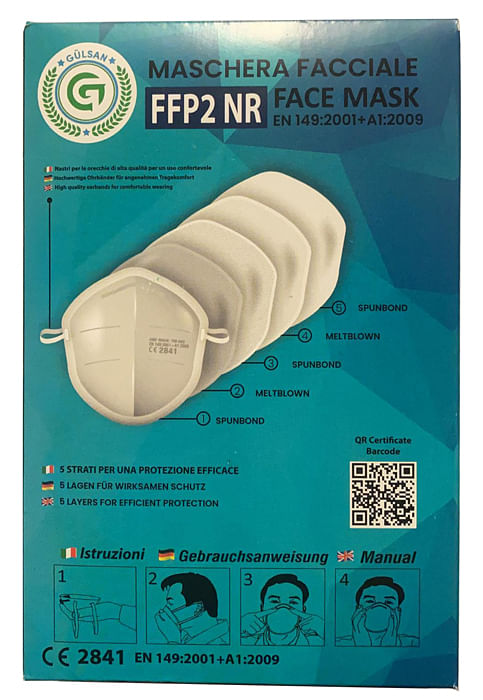 Maschera Facciale Ffp2 Face Mask Gulsan