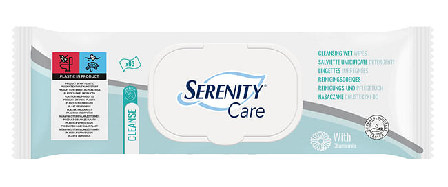 Serenity Care Salviette Umidificate Detergenti 63 Pezzi