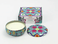 COLORS CANDELA GRANDE LIGHT BLUE GARDENIA