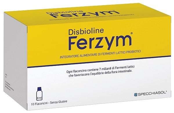 Disbioline Ferzym 10 Flaconcini Da 8 Ml