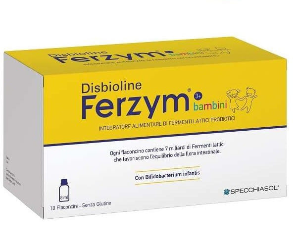 DISBIOLINE FERZYM BAMBINI 10 FLACONCINI DA 8 ML