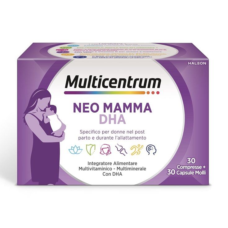 Multicentrum Neo Mamma Dha 30 Compresse + 30 Capsule Molli