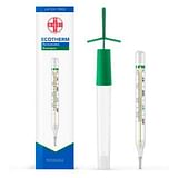 TERMOMETRO CLINICO ECOTHERM IN VETRO AL GALLIO SENZA MERCURIO RANGE TEMPERATURA MISURATA 35,5-42 GRADI