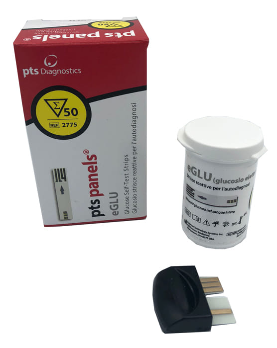 Strisce Misurazione Glucosio Autodiagnosi Pts Panels Eglu 50 Pezzi