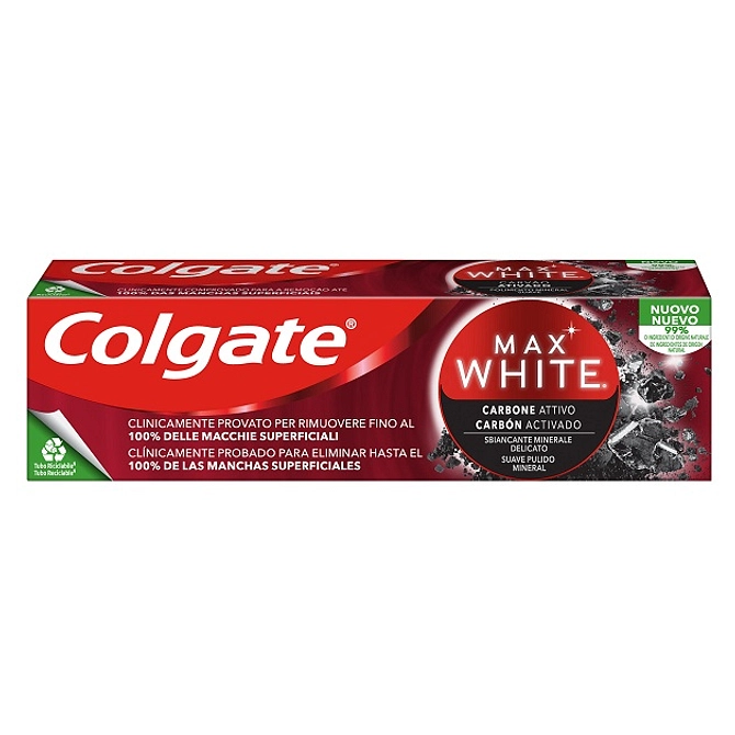 Colgate Max White Expert White Carbon Dentifricio 75 Ml