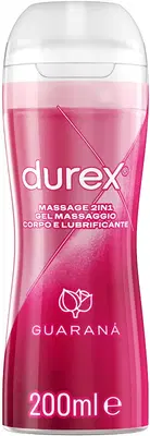 DUREX MASSAGE 2 IN 1 GEL MASSAGGIO CORPO E LUBRIFICANTE GUARANA' 200 ML DUREX MASSAGE 2 IN 1 GEL MASSAGGIO CORPO E LUBRIFICANTE GUARANA' 200 ML