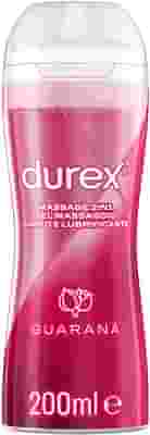 DUREX MASSAGE 2 IN 1 GEL MASSAGGIO CORPO E LUBRIFICANTE GUARANA' 200 ML