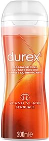 Durex Massage 2 In 1 Gel Massaggio Corpo E Lubrificante Ylang Ylang 200 Ml