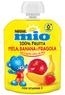 MIO POUCH OMOGENEIZZATO MELA BANANA FRAGOLA 90 G