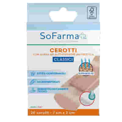 CEROTTO CLASSICO 7X2 CM 20 PEZZI SOFARMAPIU'