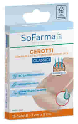 CEROTTO CLASSICO 7X3 CM 15 PEZZI SOFARMAPIU'