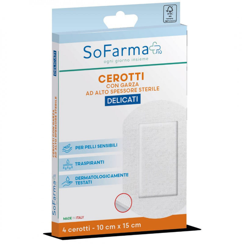 Cerotto Delicato Sofarmapiu' 10X15 Cm 4 Pezzi-image