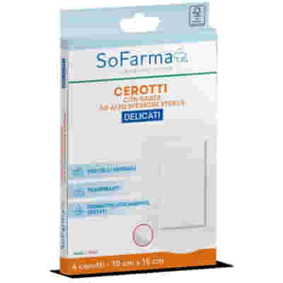 CEROTTO DELICATO 10X15 CM 4 PEZZI SOFARMAPIU'