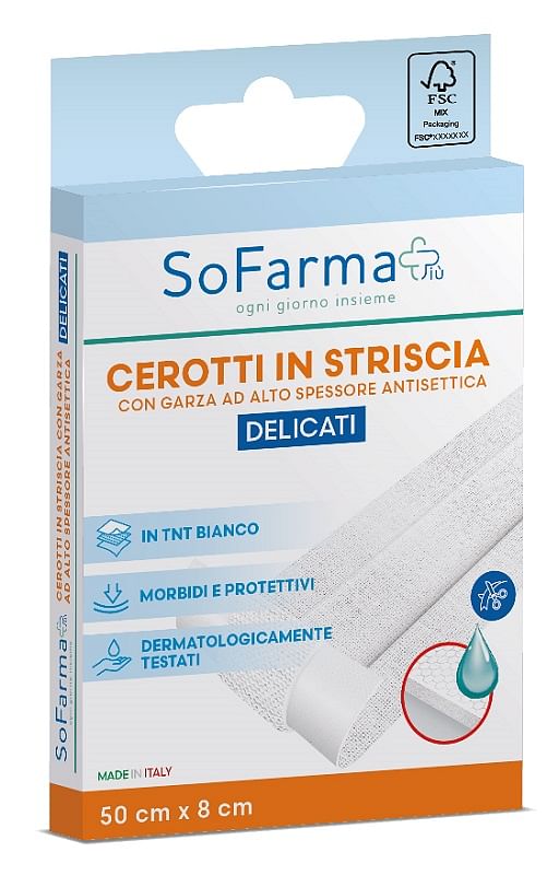 Cerotto Delicato Striscia 50 X8 Cm Sofarmapiu'