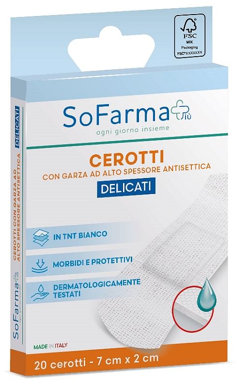 Cerotto Delicato 7 X2 Cm 20 Pezzi Sofarmapiu'