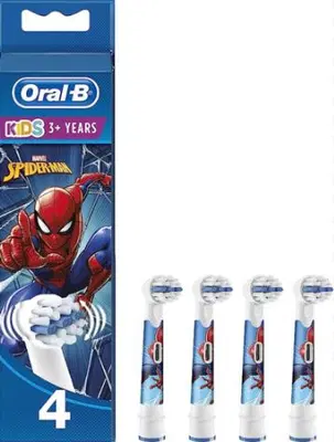 ORALB POWER REFILL EB10 SPIDERMAN 4 PEZZI ORALB POWER REFILL EB10 SPIDERMAN 4 PEZZI