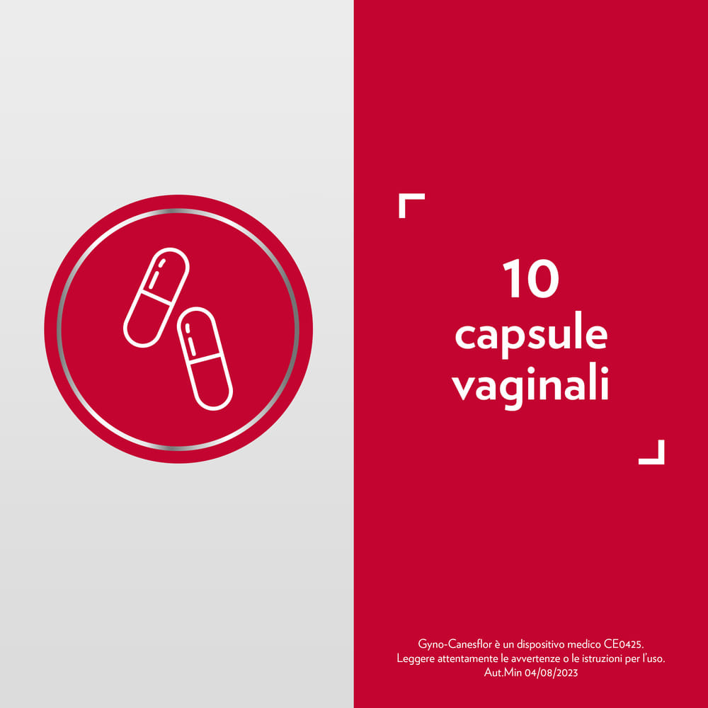 GYNO-CANESFLOR 10 CAPSULE VAGINALI