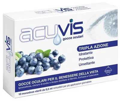 GOCCE OCULARI ACUVIS 10 FLACONCINI 0,5 ML GOCCE OCULARI ACUVIS 10 FLACONCINI 0,5 ML