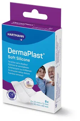 DERMAPLAST SOFT SILICONE CEROTTO 2 FORMATI 8 PEZZI DERMAPLAST SOFT SILICONE CEROTTO 2 FORMATI 8 PEZZI