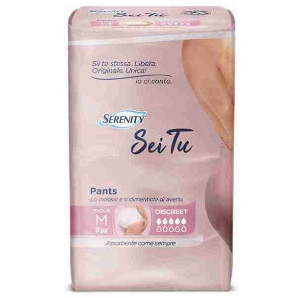 Serenity Pants Pannolone A Mutandina Seitu Discreet Taglia Medium 9 Pezzi