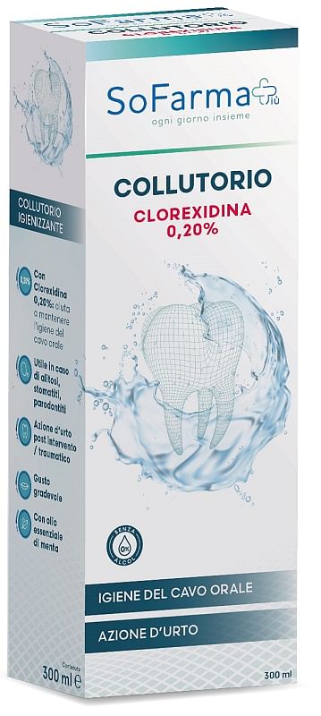 Collutorio Clorex 020 300 Ml Sofarmapiu'