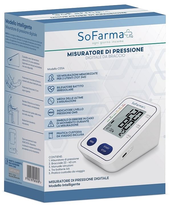 Sfigmomanometro Digitale Da Braccio Sofarmapiu'