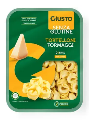 GIUSTO SENZA GLUTINE TORTELLONI FORMAGGI 250 G GIUSTO SENZA GLUTINE TORTELLONI FORMAGGI 250 G